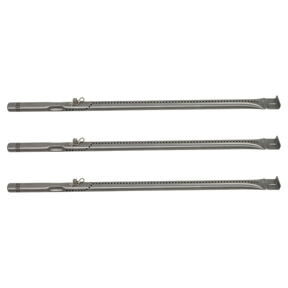3-Pack BBQ Gas Grill Tube Burner Replacement Parts for Charbroil 463335519 - Compatible Barbeque Stainless Steel Pipe Burners