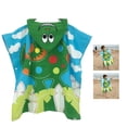thumbnail image 3 of Niños Baño Playa Hilo de algodón suave Toalla con capucha Abrigo Capa de dibujos animados Ducha Piscina Bata Poncho, Tipo 2 sidaley HA000753-02B, 3 of 6