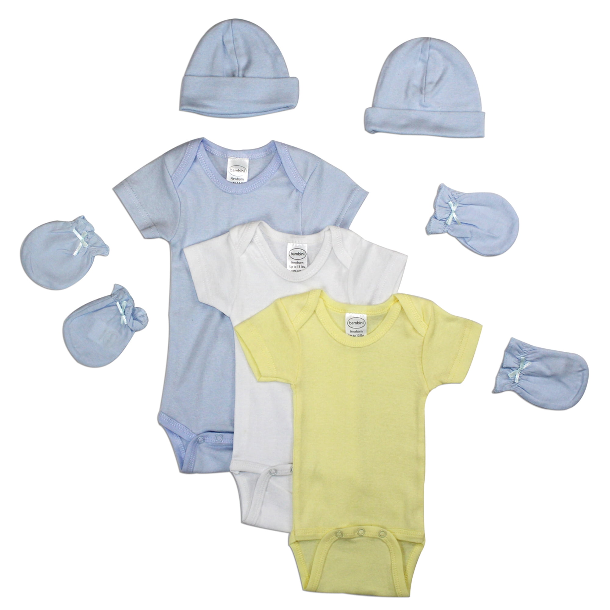 7-Piece Stylish Newborn Boy Baby Gift Set, 9"