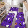 thumbnail image 2 of Halloween Purple Spider Web Pattern Kitchen Rugs Sets Of 3,Kitchen Runner Rugs Non Skid Washable,Decorative Kitchen Floor Mats for Kitchen,Sink,Laundry,17"x30"+ 17"x47" + 17"x59", 2 of 6