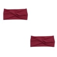 thumbnail image 1 of Diadema de ganchillo Minnieouse Estampado de leopardo Rojo oscuro 2Conjunto, 1 of 6