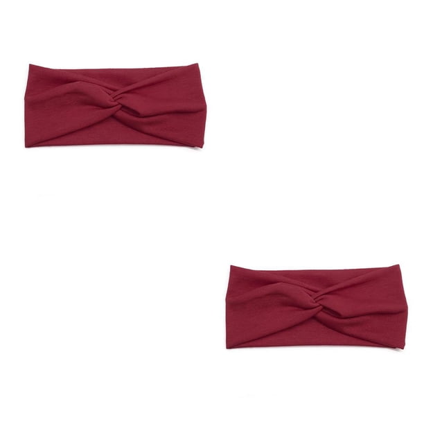 Diadema de ganchillo Minnieouse Estampado de leopardo Rojo oscuro 2Conjunto