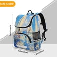 thumbnail image 3 of YAZAOO School Backpack Travel Bag Bookbags Bookbags Ocean Breeze Regatta Pattern, 3 of 7