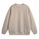 thumbnail image 1 of Blusas y camisas de manga larga con cuello redondo para hombre, sudadera holgada con cuello redondo de color liso, blusa de poliéster para hombre, 1 of 3