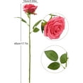 thumbnail image 2 of Artificial Rose Flower Dusty Rose Flowers Silk Flowers pcs with Long Stem Silk Roses Bouquet for Wedding Bridal Shower Party Home Decoration, 2 of 5