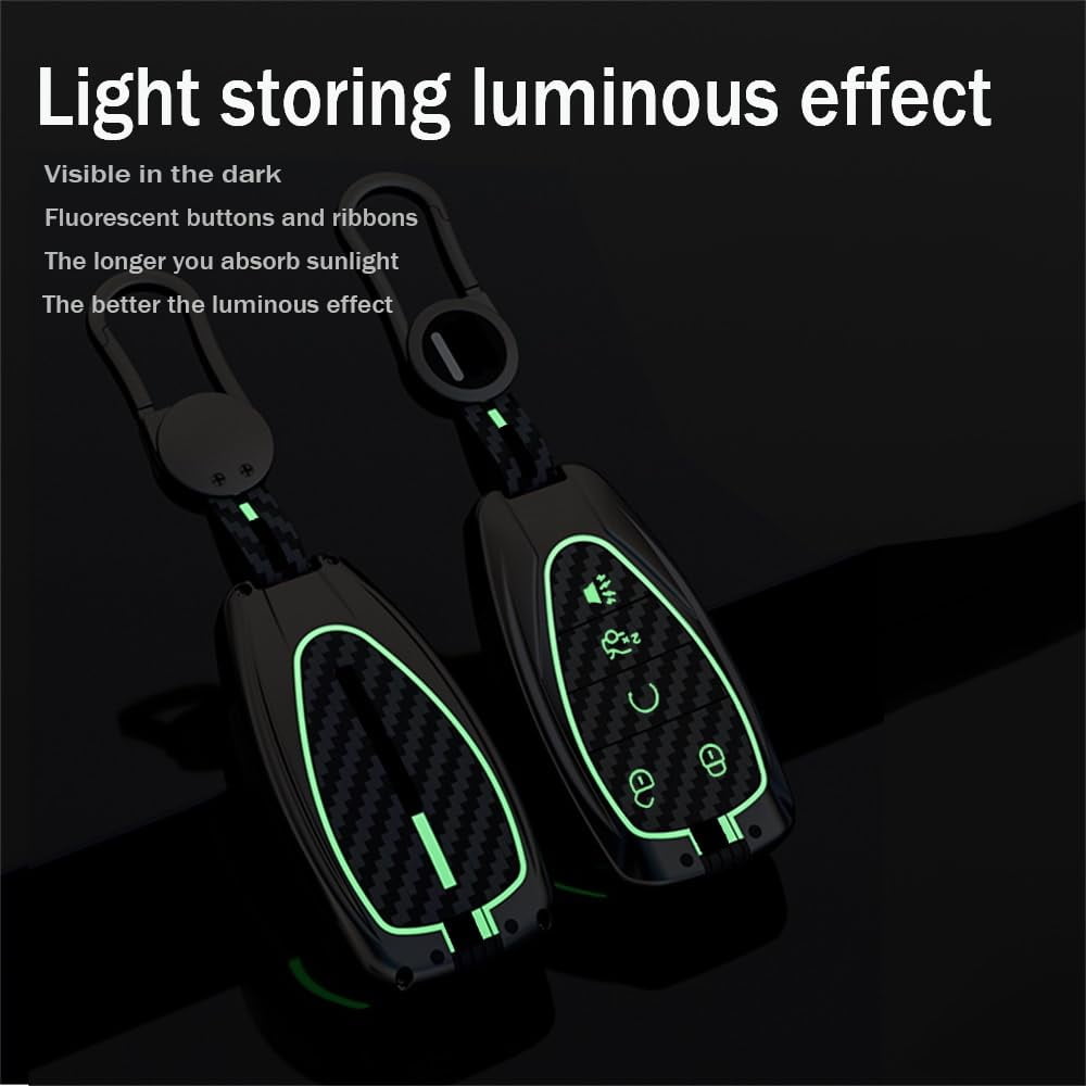 Car Key Shell with Fluorescent Stripes Compatible with Chevrolet 5-Button Key Fob Holder Antiscratched Key Cover for Onix Equino Orlando Cruze Spark Sonic Camaro 2016-up