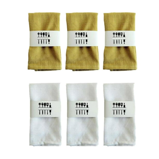 Servilletas de tela elegantes para la mesa del comedor - Juego de 4 Estilo C