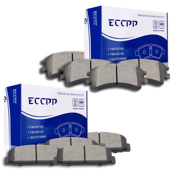 CCIYU Professional Ceramic Disc Pads Set fit for 2003-2005 for Mazda 6