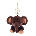 thumbnail image 1 of Felpa elefante muñeca llavero colgantes muñeca llavero adorno colgante para bolso llave de coche (café oscuro), 1 of 5