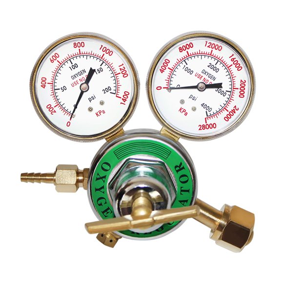 KLLsmDesign Régulateur d'Oxygène Robusteï1⁄4OeFull Kit de Torche en Laiton Régulateur de Réservoir d'Oxygèneï1⁄4OeGrand Jauge de Réservoir Découpe Régulateur de Torcheï1⁄4OeOutlet 0-200 Psiï1⁄4OeInlet 0-4000 psi ï1⁄4OEcga 540