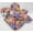 Pink Purple Brown Floral, variant on Batik Tie Dye Reusable Fabric Bowl and Casserole Pan Covers by Penny's Needful Things (5 Cover Set) (Pink Blue Green Spots)