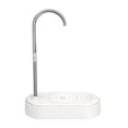 thumbnail image 1 of yeacher Portable USB Rechargeable Water Dispenser with Adjustable Flow, 6-Level Quantization, and 360° Rotatable Outlet for 2-5 Gallon Bottles, Compact Design for Indoor & Outdoor Use, White/Black., 1 of 6