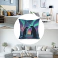 thumbnail image 3 of Penguins aurora borealis sno Linen toss pillowcase Decoration pillowcase Gift preferred 18x18" Cushion cover 2 set Sofa pillowcase Sofa bedroom living room car, 3 of 8
