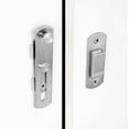 thumbnail image 4 of 4 Packs Barn Door Latches，3.93” x 2.75” Matte Black Stainless Steel barn gate flip Door Latch Bi-fold Door Lock,Sliding Door Antique Lock Gate Latches Wine Cabinet Closet Door Latches, 4 of 8