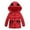 Red, variant on Honeeladyy Fashion Kids Coat Baby Girls Thick Coat Padded Dot Bow Winter Jacket Clothes Hot Pink