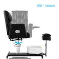 thumbnail image 3 of Reclining Pedicure Chair with Foot Bath, No Plumbing Spa Pedicure Station for Nail Tech, 360° Swivel Adjustable Pedicure Unit with Stool, 3 of 10