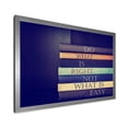 thumbnail image 2 of Designart 'Do What Is Right Not What Is Easy On Books' Traditional Framed Art Print, 2 of 4