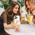 thumbnail image 5 of Compatible with iPhone 14 Pro Case Plating Electroplate Mental Ring Kickstand Luxury Case Soft TPU Shockproof Back Cover iPhone 14 Pro Case for Girls Women -White, 5 of 7