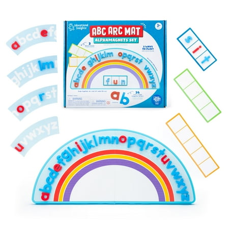 Educational Insights ABC Arc Mat Alphamagnets Set for Preschool Learning, Ages 3+