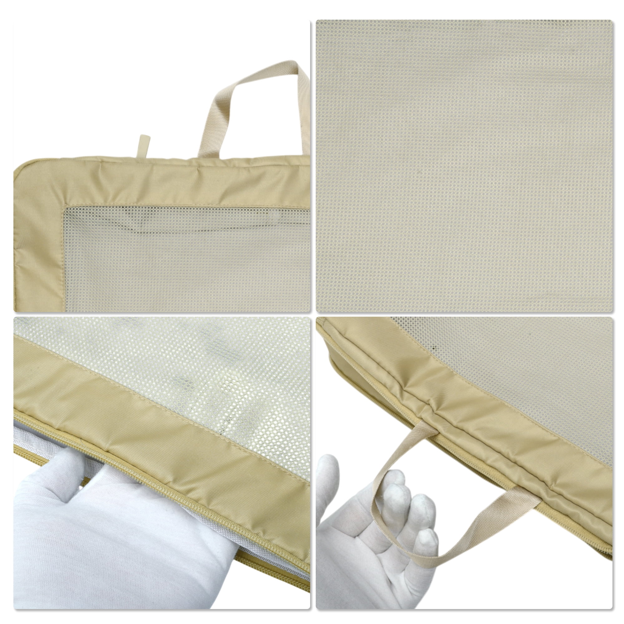 Unique Bargains Portable Packing Cube 1pc Organizer Khaki 17.72"x4.72"x12.99"