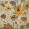 thumbnail image 2 of Vassileva, Silvia 26x26 White Modern Wood Framed Museum Art Print Titled - Floral Song III, 2 of 4