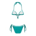 thumbnail image 4 of Bikini Sets for Women Halter Two Piece Swimsuit High Cut Tie Side Thong Bathing Suit Sexy Padded Swimwear Womens Swimsuit Sets, 4 of 5