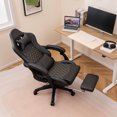 thumbnail image 3 of Costway Gaming Chair with Footrest Ergonomic Video Game Computer Chair with Headrest, 3 of 10