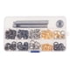 thumbnail image 3 of Kit de ojales con ojales de 8 mm, 4 colores, 100 juegos de ojales con 3 piezas, kit de herramientas de instalación, kit de ojales para decoración, 3 of 12