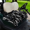 thumbnail image 2 of Golf Cart Seat Covers for 2 Seater,Halloween Microfiber Cart Seat Towel Blanket,Funny Skeleton Spooky Scary Skull Black Absorbent Breathable Non Slip Bench Seats Protector for Golf Course 51"x31", 2 of 9
