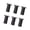 Black, variant on 6pcs Adjustable Bed Risers With Antislip Base Load-Bearing Replacement Leg Furniture Leg Extenders for Beds And Tables