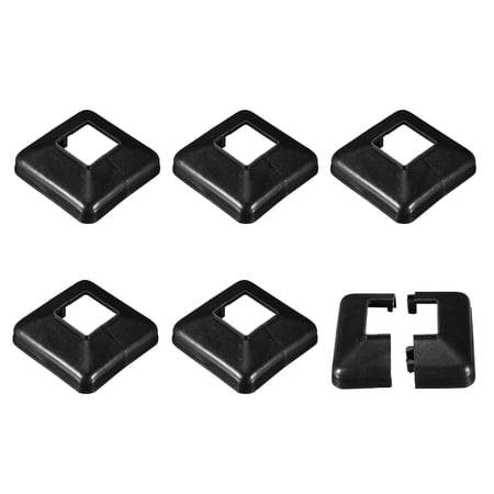 Uxcell Deck Post Base Cover 6Pcs Split Style 1.61 x 1.61 Post Base for Hand and Stair Rails