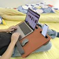 thumbnail image 3 of Mesa portátil para laptop HLead con alfombrilla de mouse de cuero PU, compatible con 17", 3 of 7