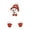 Watermelon Red, variant on UYUH Christmas Fence Peeker Set Santa & Snowman Outdoor Yard Decor, Weather-Resistant Holiday Peeper Signs for Garden/Patio Parking, Winter Lawn Ornaments & Festive Gift Idea
