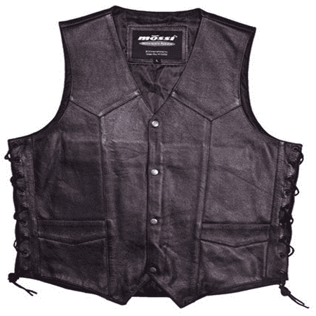 20-108L-46 Mossi Mens Live To Ride Vest Size 46 Black
