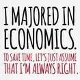 thumbnail image 3 of CafePress - Majored In Economics T Shirt - 100% Cotton Ringed T-Shirt, 3 of 4