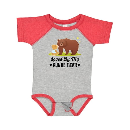 

Inktastic Auntie Bear Loves Me Nephew Gift Baby Boy or Baby Girl Bodysuit