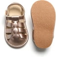 thumbnail image 5 of Baby Toddler Girls Boys Sandals - Soft Rubber Sole Leather Baby Walking Shoes(Infant/Toddler), 5 of 6