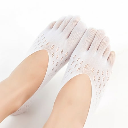 

Leutsin Fashion Women Summer Low cut invisible non-slip Five-finger Socks