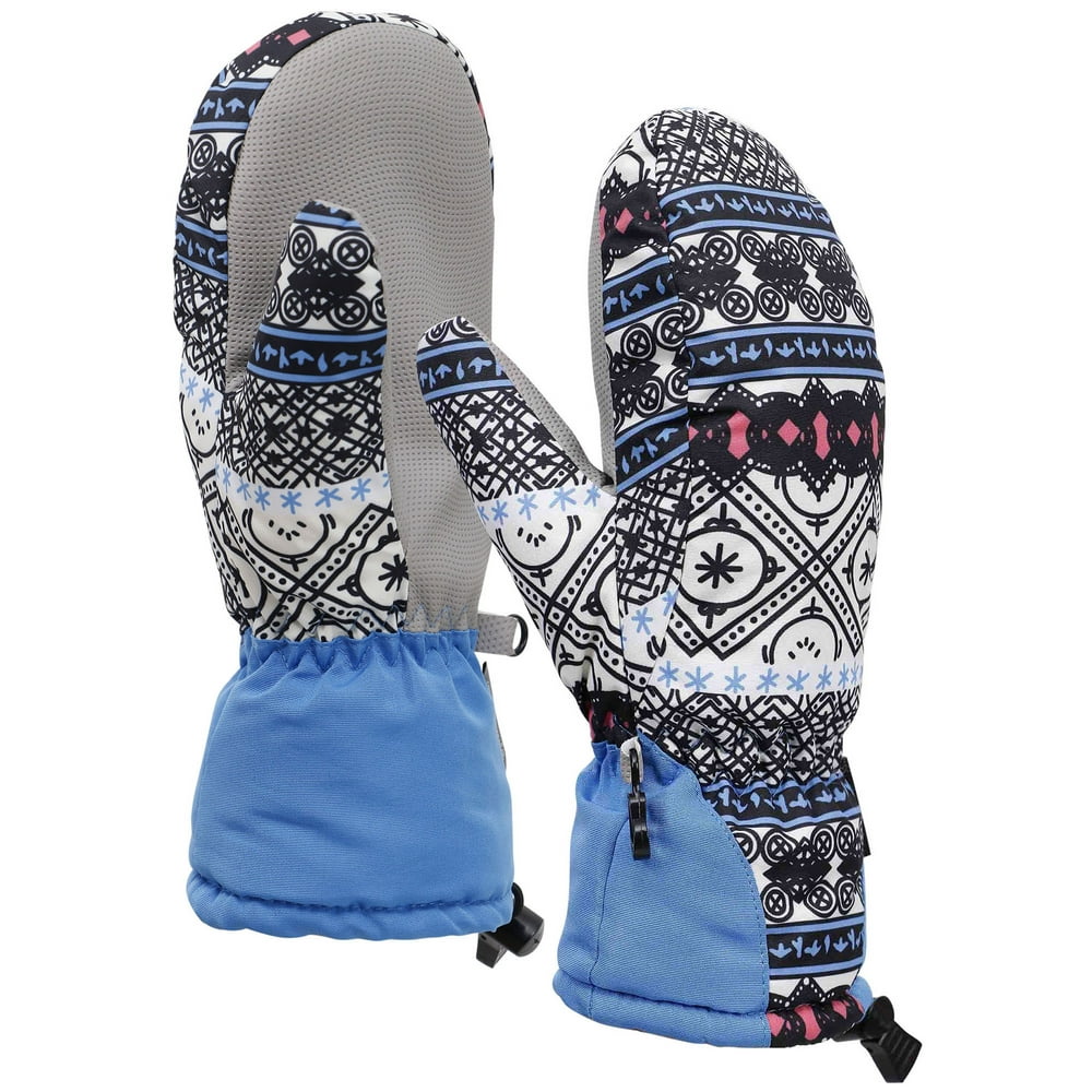 Women's Bohemian Waterproof Thinsulate snowboard Mittens,Style4,M/L