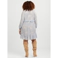 thumbnail image 5 of Jessica Simpson Women's Plus Calanthe Ruffle Mini Dress, Sizes 0X-4X, 5 of 6