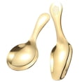 thumbnail image 5 of Compact Ice Cream Scoop Stainless Steel Multi Function Tea Scoop Dessert Serving Baby Shower Churches 2Pcs, 5 of 5