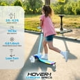 thumbnail image 2 of Hover-1 Chroma Folding Kick Scooter for Kids with Multicolor Wheel Lights, 3” Front Wheels, Rear Foot Brake, and 110 LB Weight Capacity, 2 of 5