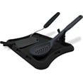 thumbnail image 1 of Nottadrip Silicone Spoon Rest for Stove Top - Kitchen Spoon Rest for Countertop, Ladle Holder, All in 1 Serving Station, Elevate Handles, Drip to Tray, Mess Free - 3PC Set No Trivet - Black, 1 of 5