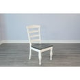thumbnail image 4 of Sunny Designs Carriage House 41" Wood Ladderback Chair in White (Set of 2), 4 of 4