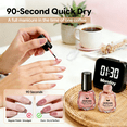 thumbnail image 5 of Morovan 7 Pcs Neutral Nude Pink Nail Polish Set, Soak Off Nail Polish Kit with 2 IN 1 Base and Top Coat, Fall Winter DIY Home Salon Manicure Gift for Women & Girls, 5 of 9