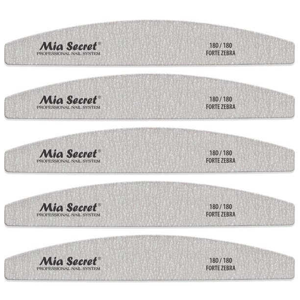 Lima de uñas Mia Secret Forte Zebra 180/180 paquete de 5