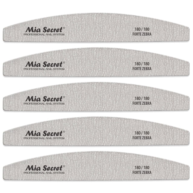 Lima de uñas Mia Secret Forte Zebra 180/180 paquete de 5