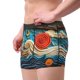 thumbnail image 2 of Balery Whimsical Sailboat Ocean Art Calzoncillos bóxer para hombre, ropa interior de algodón suave y transpirable con cinturilla de nailon-Large, 2 of 5