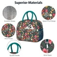 thumbnail image 4 of Womens Pioneer Flower Floral Print Pattern Lunch Box for Work,Insulated Lunch Bag for Women,Loncheras Para Mujer,Leakproof Adult Lunch Bag for Work,Beach,Travel,Picnic,Camping, 4 of 7