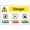 Warning Sign 6, variant on Quarantine Area Face Mask Must Be Worn Sign - 8"x12" Warning Sticker Security Outdoor Sign, Quarantine Zone, Hygiene Requirement